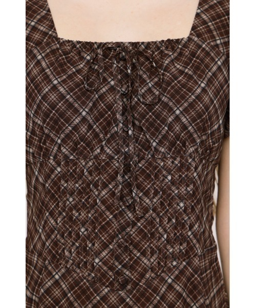 SLY(スライ)の「【SNSで話題!】FRONT BUTTON TUCKED MINI DRESS フロントボタンタックミニドレス 春服 夏服(ワンピース・レディース・ブラック系その他2/ブラウン系その他2/ネイビー系・1/2)」の11枚目の写真