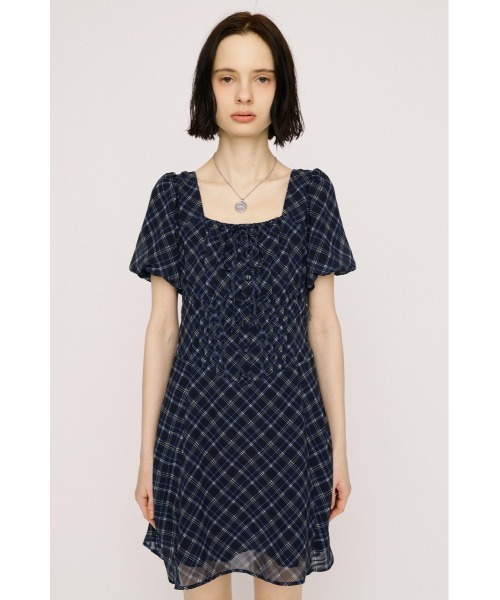 SLY(スライ)の「【SNSで話題!】FRONT BUTTON TUCKED MINI DRESS フロントボタンタックミニドレス 春服 夏服(ワンピース・レディース・ブラック系その他2/ブラウン系その他2/ネイビー系・1/2)」の15枚目の写真
