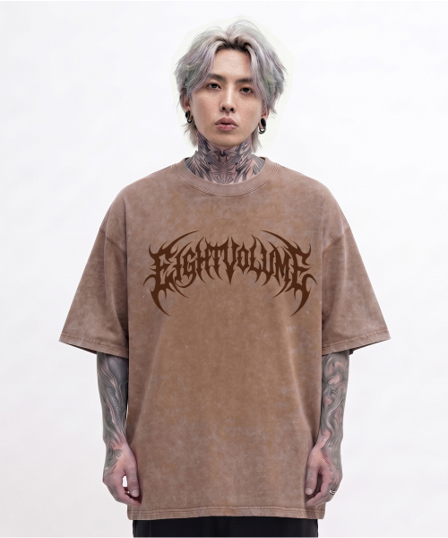 EIGHTVOLUME（エイトボリューム）の「EVメタルロゴ2ピグメント半袖Tシャツ(ブラック)（Tシャツ/カットソー・メンズ・その他・MEDIUM/LARGE/X-LARGE/XX-LARGE）」の2枚目の写真