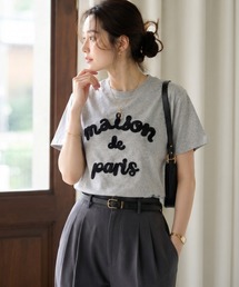 立体ロゴ/チェーン刺繍Tee/Tシャツ