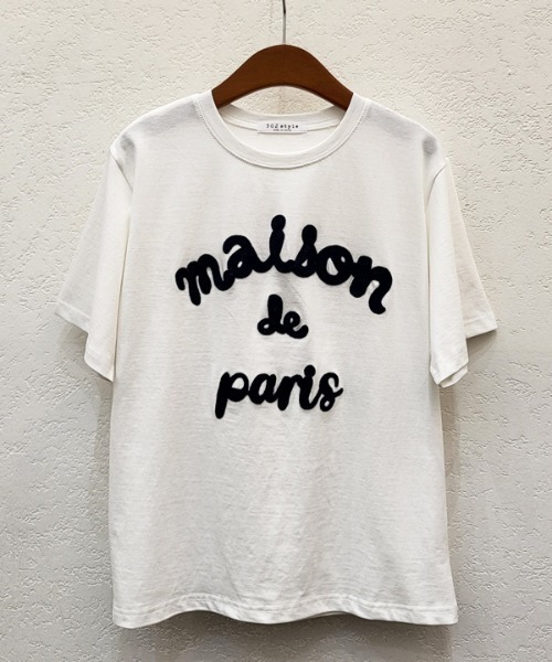 sakishimatokyo（サキシマトーキョー）の「立体ロゴ/チェーン刺繍Tee/Tシャツ（Tシャツ/カットソー・レディース・ホワイト/ピンク/ブラック/グレー・FREE）」の10枚目の写真
