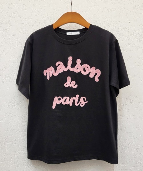 sakishimatokyo（サキシマトーキョー）の「立体ロゴ/チェーン刺繍Tee/Tシャツ（Tシャツ/カットソー・レディース・ホワイト/ピンク/ブラック/グレー・FREE）」の7枚目の写真