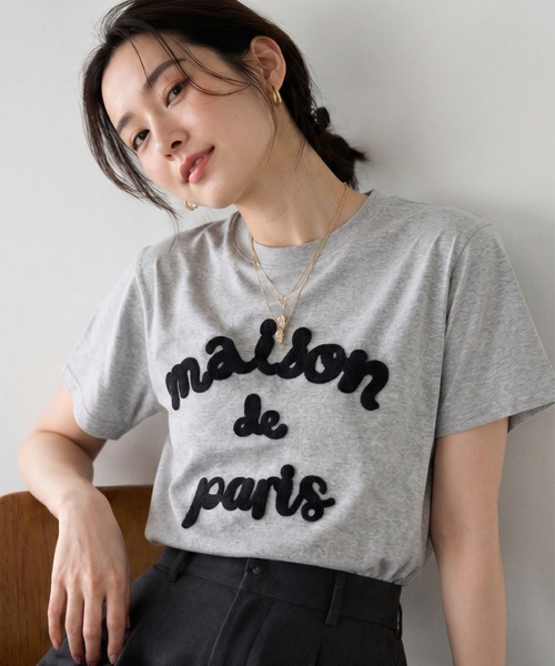 sakishimatokyo（サキシマトーキョー）の「立体ロゴ/チェーン刺繍Tee/Tシャツ（Tシャツ/カットソー・レディース・ホワイト/ピンク/ブラック/グレー・FREE）」の17枚目の写真