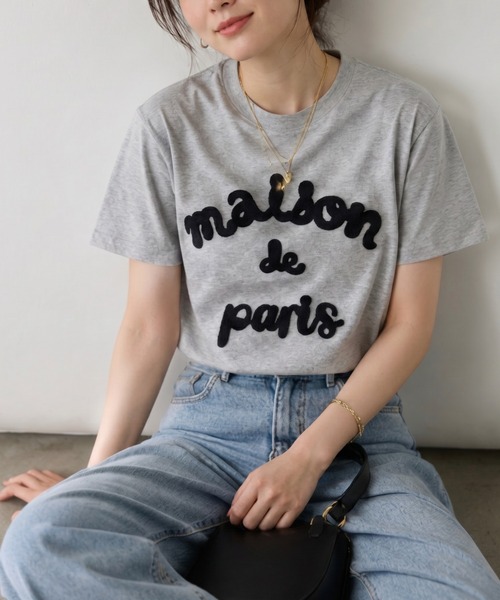 sakishimatokyo（サキシマトーキョー）の「立体ロゴ/チェーン刺繍Tee/Tシャツ（Tシャツ/カットソー・レディース・ホワイト/ピンク/ブラック/グレー・FREE）」の19枚目の写真