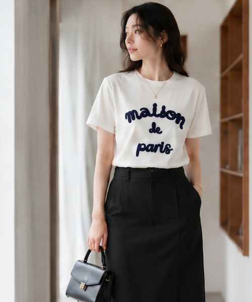 sakishimatokyo（サキシマトーキョー）の「立体ロゴ/チェーン刺繍Tee/Tシャツ（Tシャツ/カットソー・レディース・ホワイト/ピンク/ブラック/グレー・FREE）」の16枚目の写真
