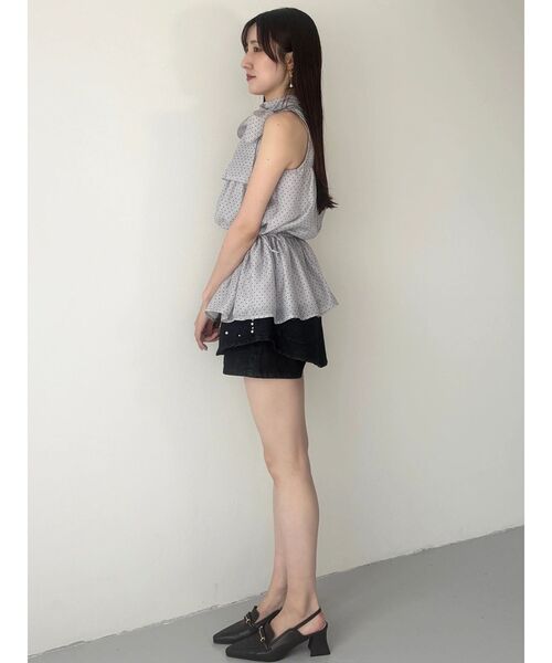 MERCURYDUO(マーキュリーデュオ)の「パールデニムショートパンツ(その他パンツ・レディース・インディゴブルー/ブルー・MEDIUM/SMALL)」の13枚目の写真