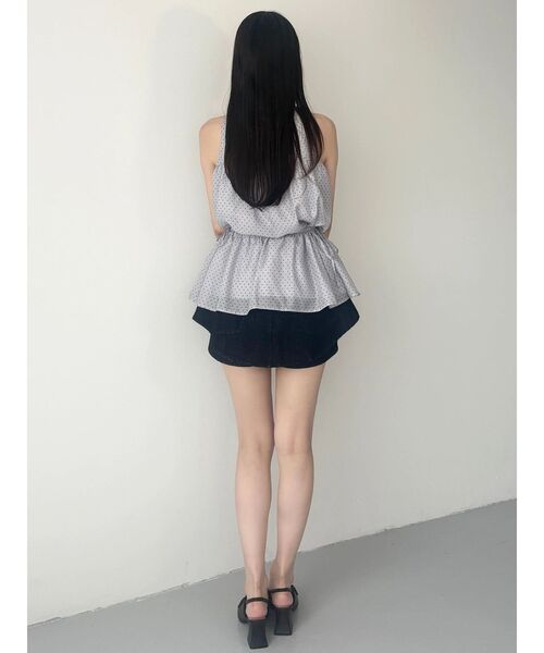 MERCURYDUO(マーキュリーデュオ)の「パールデニムショートパンツ(その他パンツ・レディース・インディゴブルー/ブルー・MEDIUM/SMALL)」の14枚目の写真