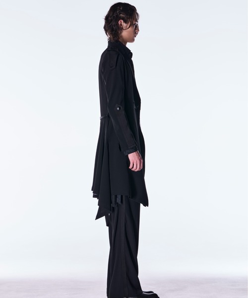 kiryuyrik(キリュウキリュウ)の「kiryuyrik/キリュウキリュウ/Goth Jacket Ⅱ(チェスターコート・メンズ・ホワイト/ブラック・MEDIUM/SMALL/LARGE)」の6枚目の写真