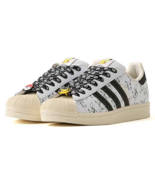 adidas(アディダス)の「adidas POKEMON SUPERSTAR II / アディダス ポケモン スーパースター II(スニーカー・メンズ・ホワイト・26.5cm/26.0cm/29.0cm/28.5cm/28.0cm/27.5cm/27.0cm)」の1枚目の写真