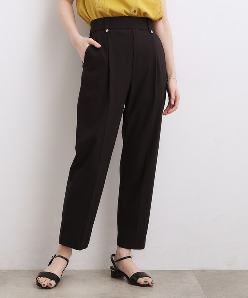 grove(グローブ)の「センタープレスがとれにくい、ハイパーストレッチテーパードパンツ(その他パンツ・レディース・ナチュラル/ブラック/ネイビー/ブラウン系・05/03/01/04/02)」の5枚目の写真