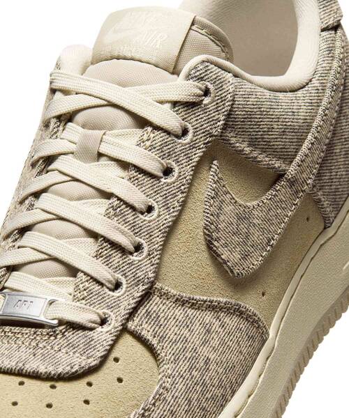 NIKE(ナイキ)の「エア フォース 1 '07 LV8 「デニム」 メンズシューズ / Air Force 1 '07 LV8 "Denim" Men's Shoes IR0951-201 Desert Khaki(スニーカー・メンズ・ブラウン系その他2・25/24.5/24/30/28.5/28/29.5/29/27.5/27/26.5/26/25.5)」の5枚目の写真