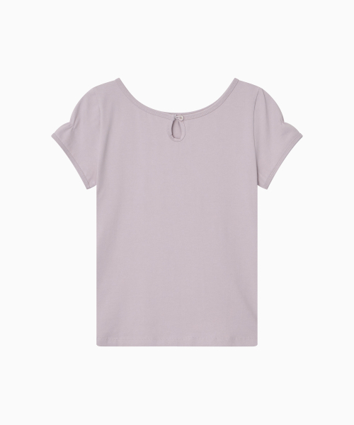 OHESHIO(オヘシオ)の「BACK BUTTON SHIRRING T-SHIRT, LAVENDER(Tシャツ/カットソー・レディース・その他・FREE)」の8枚目の写真