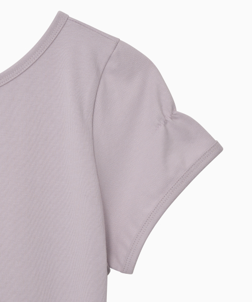 OHESHIO(オヘシオ)の「BACK BUTTON SHIRRING T-SHIRT, LAVENDER(Tシャツ/カットソー・レディース・その他・FREE)」の10枚目の写真