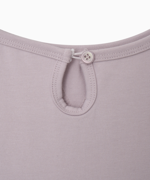 OHESHIO(オヘシオ)の「BACK BUTTON SHIRRING T-SHIRT, LAVENDER(Tシャツ/カットソー・レディース・その他・FREE)」の11枚目の写真
