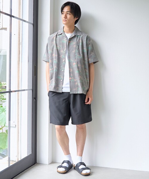 coen(コーエン)の「ヴィンテージライク総柄半袖シャツ(シャツ/ブラウス・メンズ・ブラック/ナチュラル・XL/S/L/M)」の10枚目の写真