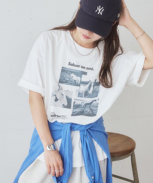 DISCOAT(ディスコート)の「【Enlude】アソートアニマルボックスフォトTシャツ《ユニセックス》(Tシャツ/カットソー・レディース・ブラウン/ホワイト/チャコールグレー・SMALL/MEDIUM)」の2枚目の写真