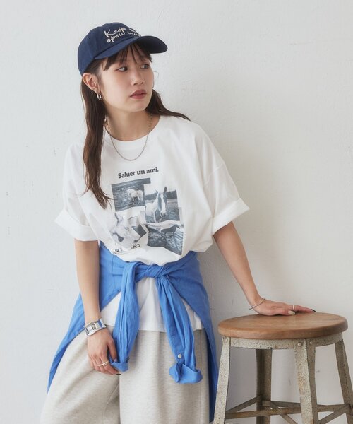DISCOAT(ディスコート)の「【Enlude】アソートアニマルボックスフォトTシャツ《ユニセックス》(Tシャツ/カットソー・レディース・ブラウン/ホワイト/チャコールグレー・SMALL/MEDIUM)」の9枚目の写真