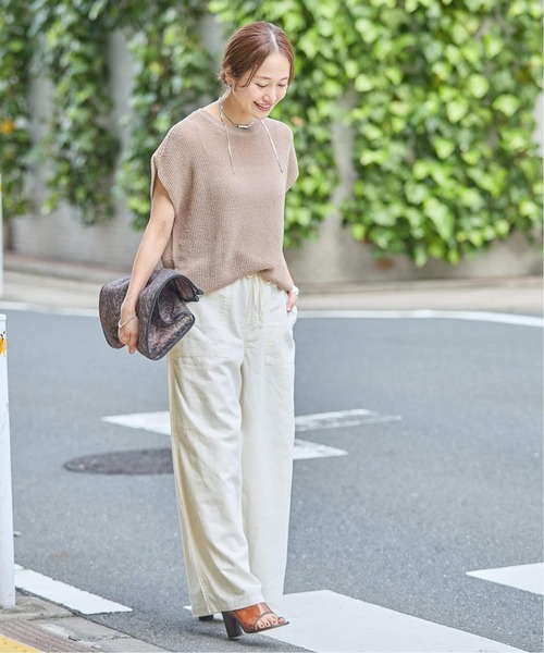 JOURNAL STANDARD(ジャーナルスタンダード)の「《追加2》コットンリネン EASY Utility パンツ(その他パンツ・レディース・カーキ/ピンク/ホワイト・38/36)」の13枚目の写真