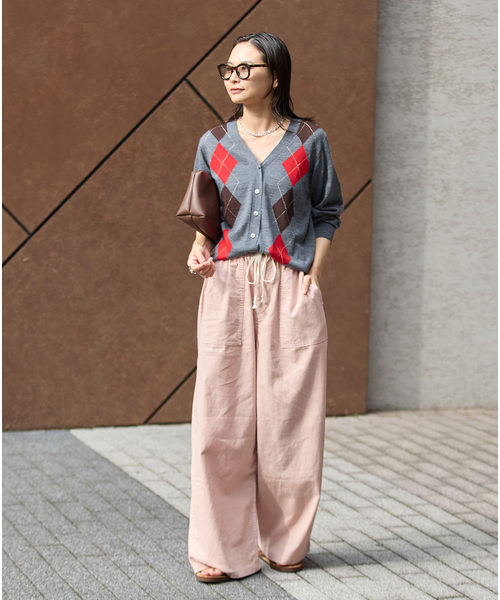 JOURNAL STANDARD(ジャーナルスタンダード)の「《追加2》コットンリネン EASY Utility パンツ(その他パンツ・レディース・カーキ/ピンク/ホワイト・38/36)」の15枚目の写真