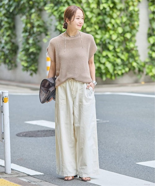 JOURNAL STANDARD(ジャーナルスタンダード)の「《追加2》コットンリネン EASY Utility パンツ(その他パンツ・レディース・カーキ/ピンク/ホワイト・38/36)」の16枚目の写真