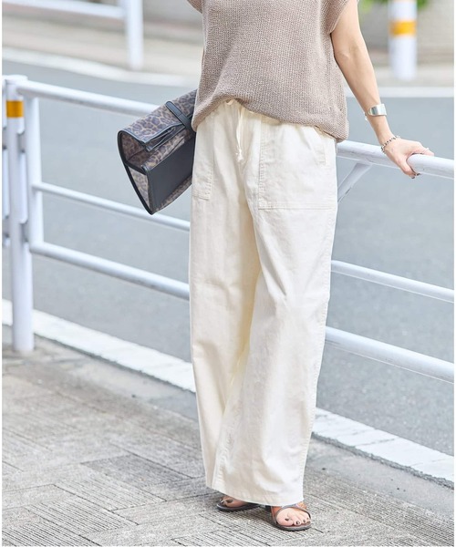 JOURNAL STANDARD(ジャーナルスタンダード)の「《追加2》コットンリネン EASY Utility パンツ(その他パンツ・レディース・カーキ/ピンク/ホワイト・38/36)」の19枚目の写真