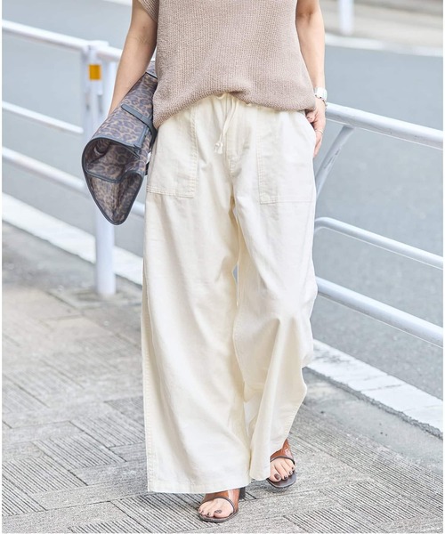 JOURNAL STANDARD(ジャーナルスタンダード)の「《追加2》コットンリネン EASY Utility パンツ(その他パンツ・レディース・カーキ/ピンク/ホワイト・38/36)」の20枚目の写真