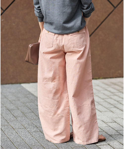 JOURNAL STANDARD(ジャーナルスタンダード)の「《追加2》コットンリネン EASY Utility パンツ(その他パンツ・レディース・カーキ/ピンク/ホワイト・38/36)」の22枚目の写真