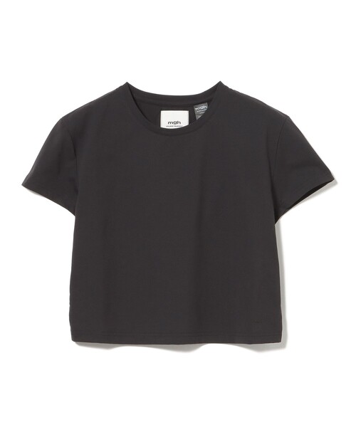 mgh(エムジーエイチ)の「mgh / Element cropped short sleeve(Tシャツ/カットソー・レディース・オフホワイト/ブラック・LARGE/MEDIUM)」の2枚目の写真