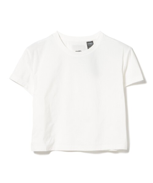 mgh(エムジーエイチ)の「mgh / Element cropped short sleeve(Tシャツ/カットソー・レディース・オフホワイト/ブラック・LARGE/MEDIUM)」の5枚目の写真