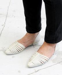 BEAUTY&YOUTH UNITED ARROWS | BY∵ グラディエーターフラットパンプス ◆(パンプス)