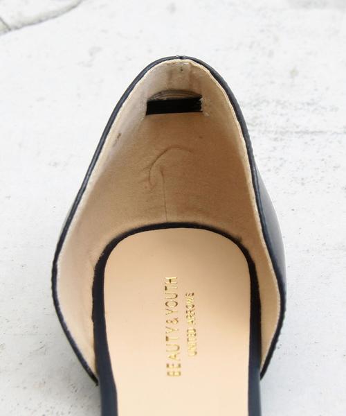 BEAUTY&YOUTH UNITED ARROWS（ビューティーアンドユースユナイテッドアローズ）の「BY∵ グラディエーターフラットパンプス ◆（パンプス・レディース・ブラウン/ホワイト/ネイビー・37h/36h/38/37/36）」の13枚目の写真