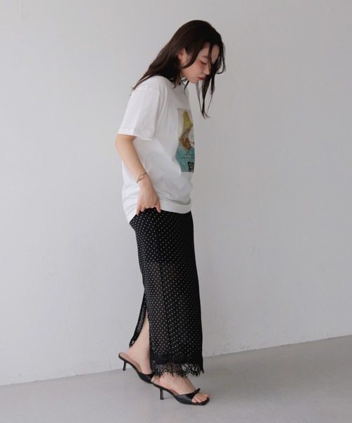 cheriella(シェリエラ)の「【cheriella】ゴッホグラフィックTシャツ GOGH GRAPHIC T-SHIRT(Tシャツ/カットソー・レディース・ブラック/チャコールグレー/オフホワイト・S/M/L)」の8枚目の写真