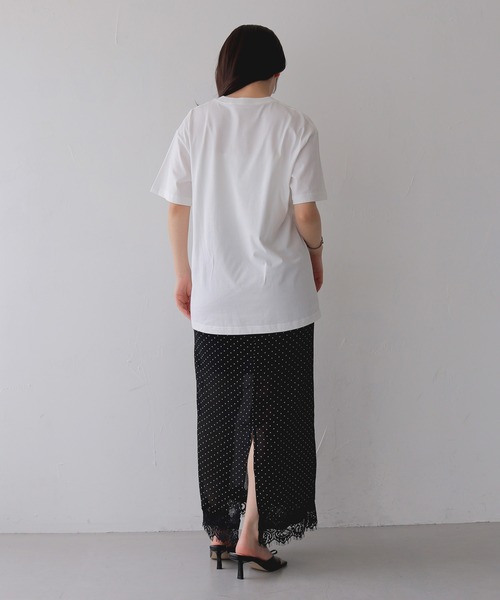 cheriella(シェリエラ)の「【cheriella】ゴッホグラフィックTシャツ GOGH GRAPHIC T-SHIRT(Tシャツ/カットソー・レディース・ブラック/チャコールグレー/オフホワイト・S/M/L)」の9枚目の写真