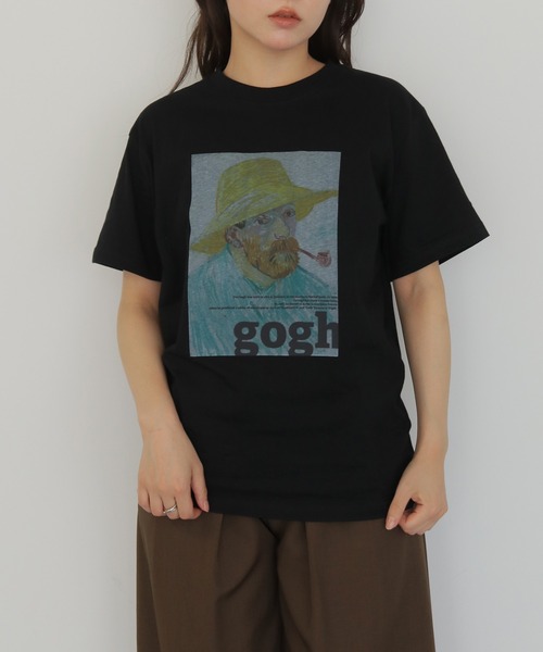 cheriella(シェリエラ)の「【cheriella】ゴッホグラフィックTシャツ GOGH GRAPHIC T-SHIRT(Tシャツ/カットソー・レディース・ブラック/チャコールグレー/オフホワイト・S/M/L)」の21枚目の写真