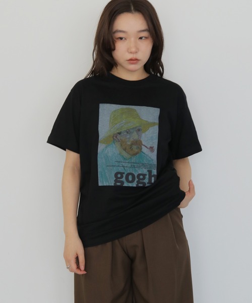 cheriella(シェリエラ)の「【cheriella】ゴッホグラフィックTシャツ GOGH GRAPHIC T-SHIRT(Tシャツ/カットソー・レディース・ブラック/チャコールグレー/オフホワイト・S/M/L)」の22枚目の写真