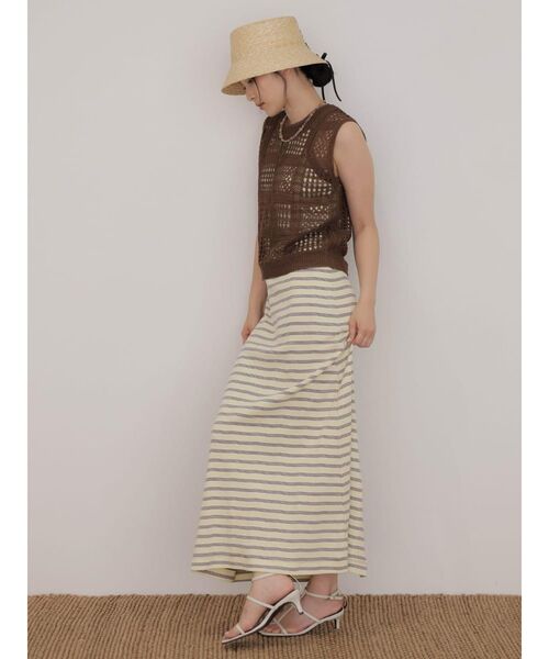 FIKA.（フィーカ）の「Crochet sleeveless knit（ニット/セーター・レディース・アイボリー/ブラック/ブラウン・MEDIUM）」の11枚目の写真