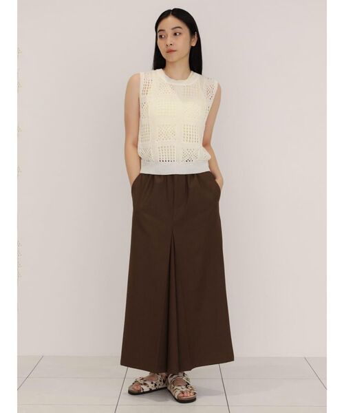 FIKA.（フィーカ）の「Crochet sleeveless knit（ニット/セーター・レディース・アイボリー/ブラック/ブラウン・MEDIUM）」の17枚目の写真