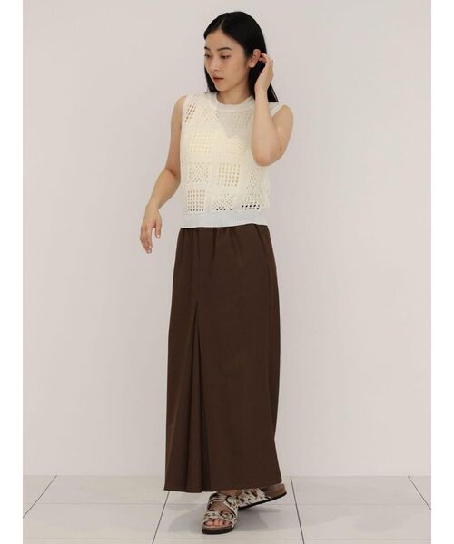 FIKA.（フィーカ）の「Crochet sleeveless knit（ニット/セーター・レディース・アイボリー/ブラック/ブラウン・MEDIUM）」の18枚目の写真