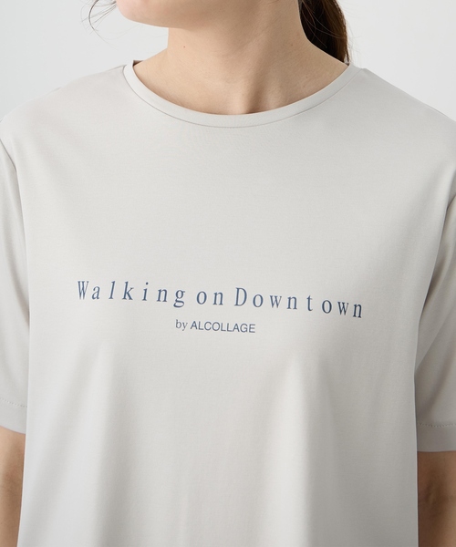 A/C DESIGN BY ALPHA CUBIC(エーシーデザインバイアルファキュービック)の「【ALCOLLAGEプリント】ラウンドヘムプリントTシャツ【すごツヤ・UVカット・接触冷感】(Tシャツ/カットソー・レディース・ライトグレー/ブラック/オフホワイト・LL/3L/M/L)」の15枚目の写真