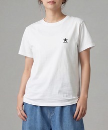 星ワンポイント刺繍ロゴTシャツ