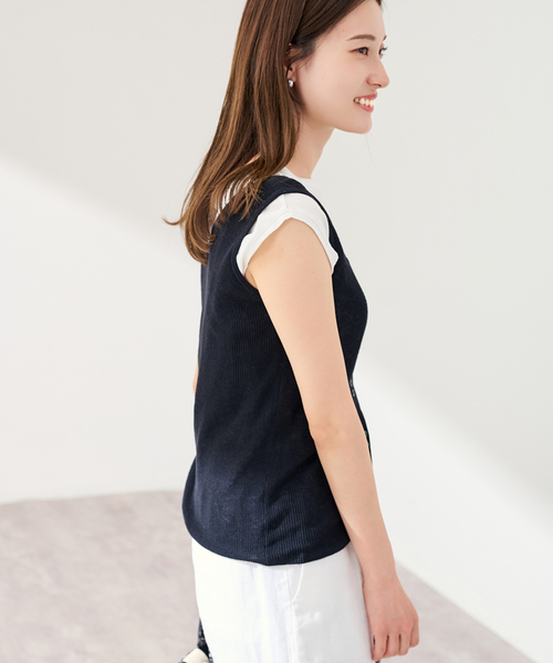 FRAMeWORK(フレームワーク)の「HOWIECLOTHING×FRAMeWORK 2WAYニット(ニット/セーター・レディース・ブラック/ボルドー・FREE)」の21枚目の写真