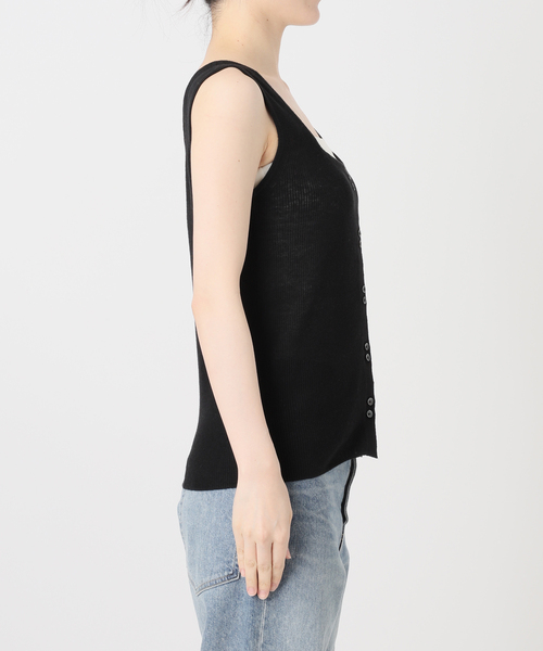 FRAMeWORK(フレームワーク)の「HOWIECLOTHING×FRAMeWORK 2WAYニット(ニット/セーター・レディース・ブラック/ボルドー・FREE)」の3枚目の写真