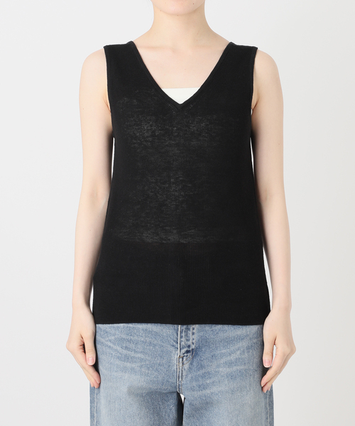 FRAMeWORK(フレームワーク)の「HOWIECLOTHING×FRAMeWORK 2WAYニット(ニット/セーター・レディース・ブラック/ボルドー・FREE)」の7枚目の写真