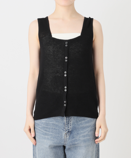 FRAMeWORK(フレームワーク)の「HOWIECLOTHING×FRAMeWORK 2WAYニット(ニット/セーター・レディース・ブラック/ボルドー・FREE)」の9枚目の写真