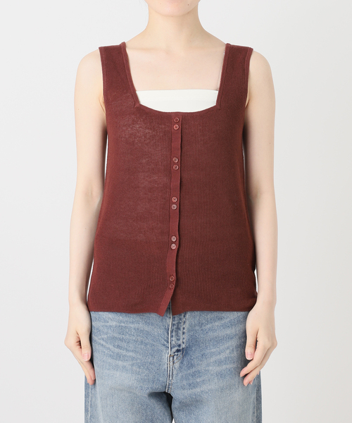FRAMeWORK(フレームワーク)の「HOWIECLOTHING×FRAMeWORK 2WAYニット(ニット/セーター・レディース・ブラック/ボルドー・FREE)」の11枚目の写真