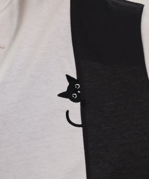 FUNALIVE(ファンアライブ)の「配色切替プルオーバー 猫 長袖(Tシャツ/カットソー・レディース・イエロー系その他/黄緑系4・L/M)」の22枚目の写真