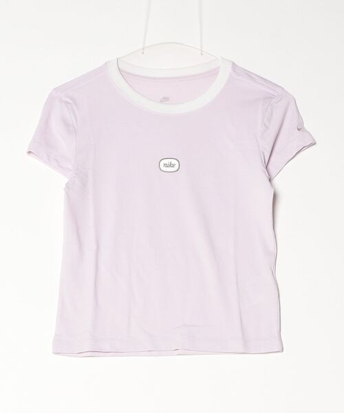 NIKE（ナイキ）の「NIKE/ナイキ WS NSW MD CRP VGPX（Tシャツ/カットソー・レディース・チャコールグレー/ピンク・L/M/XL/S）」の8枚目の写真