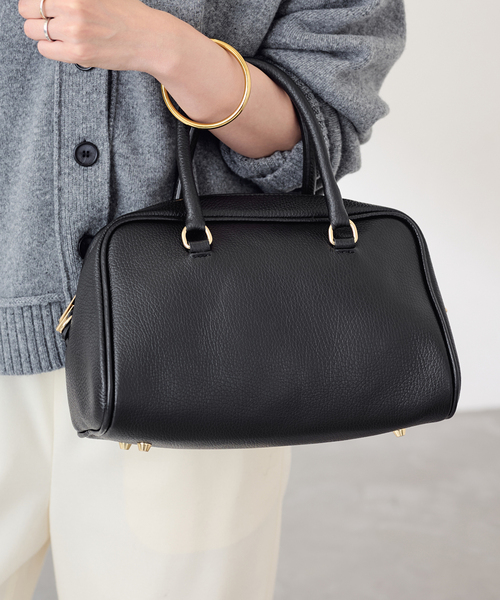 FRAMeWORK(フレームワーク)の「AULENTTI/オウレンティ BOSTON BAG(ボストンバッグ・レディース・ブラウン/ブラック・FREE)」の4枚目の写真