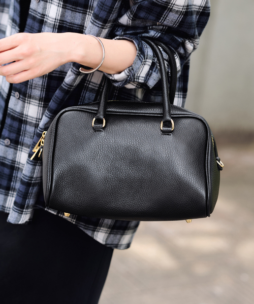 FRAMeWORK(フレームワーク)の「AULENTTI/オウレンティ BOSTON BAG(ボストンバッグ・レディース・ブラウン/ブラック・FREE)」の7枚目の写真