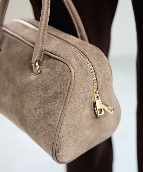 FRAMeWORK(フレームワーク)の「AULENTTI/オウレンティ BOSTON BAG(ボストンバッグ・レディース・ブラウン/ブラック・FREE)」の5枚目の写真